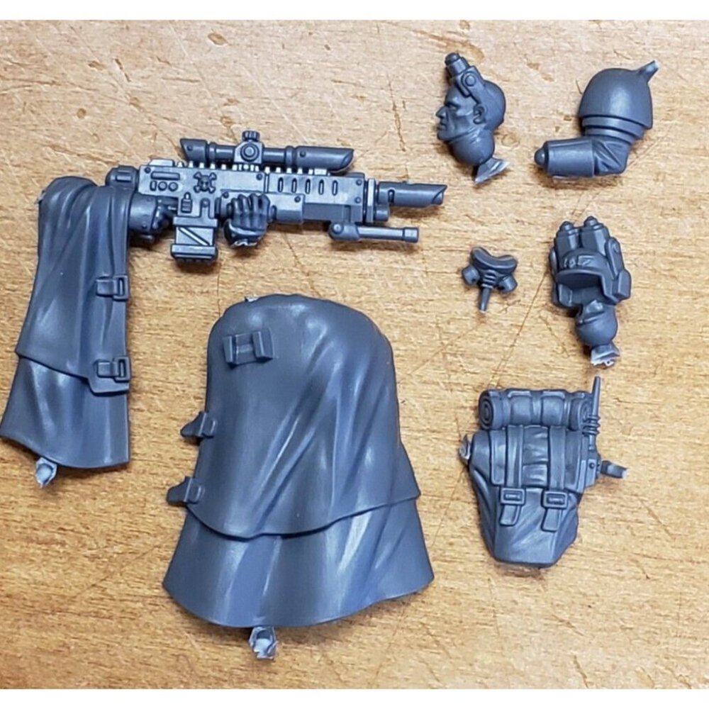 Warhammer 40k Kill Team Bits Cadian Kasrkin Sharpshooter Sniper Upgrade Set - Picture 5 of 7